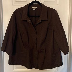 Women’s 2X Brown CJ Banks Work Jacket
